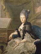 Johann Ernst Heinsius Anna Amalia,Duchess of Saxe-Weimar oil